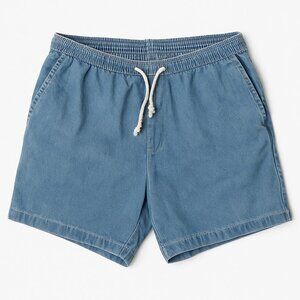 American Apparel Vintage Denim Shorts with Drawstring